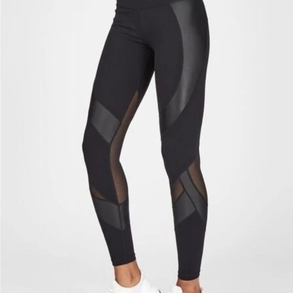 Sweaty Betty power Black Mesh Panel Leggings size xs 124